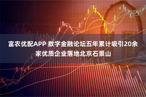 富农优配APP 数字金融论坛五年累计吸引20余家优质企业落地北京石景山